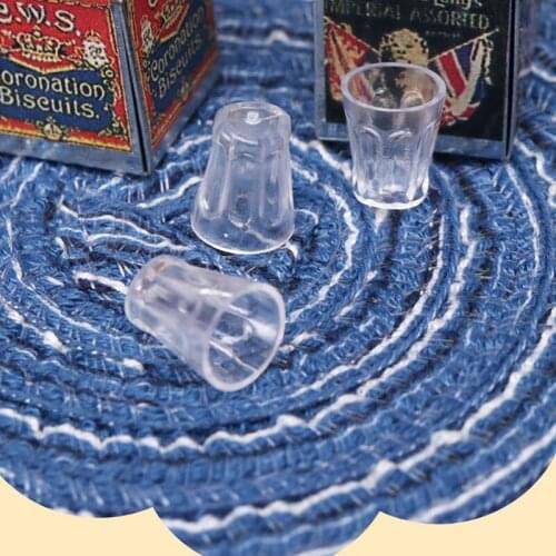 5Pcs Mini 1:12 Scale Dollhouse Miniature Water Cups Dollhouse Kitchen Accessories Toys New