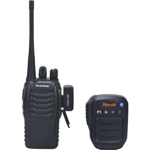 Zello Wireless Palm Mic Speaker Wireless Hand Mic Walike Talkie Microphone Speaker With Wirelss Adapter Kplug for Baofeng UV-5R