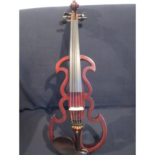 SONG Brand brown streamline 5 strings 4/4 electric violin,solid wood #11447