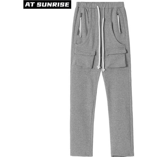 Men Solid color Pants Streetwear Retro Vintage Pants Harajuku SweatPants Baggy Joggers Trousers Cotton Sweatpants High Street