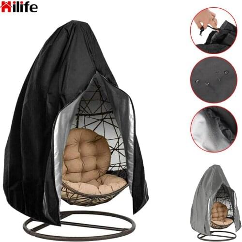 Protector With Zipper Garden Hanging Chair Cover Polyester Dustproof Egg Swing Chair Dust Cover UV Protection