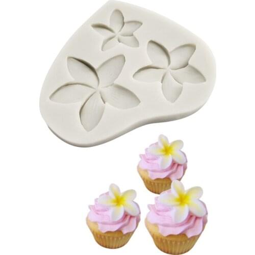 Flower Plumeria Petal Veiners Silicone Molds Fondant Sugarcraft Gumpaste Resin Clay Water Paper Cake Decorating Too M2352