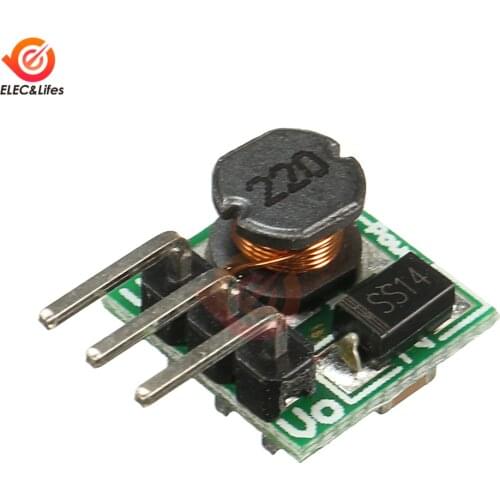 DC-DC 0.8-3.3V to 3.3V Boost Converter Step-Up Power Module Voltage Regulator mini board Welding Curved Needle for Arduino