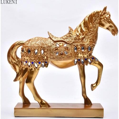 RESIN HORSE CRAFTS OPENING DECORATION WEDDING GIFT CREATIVE HOME DESKTOP BUSINESS DECORATION