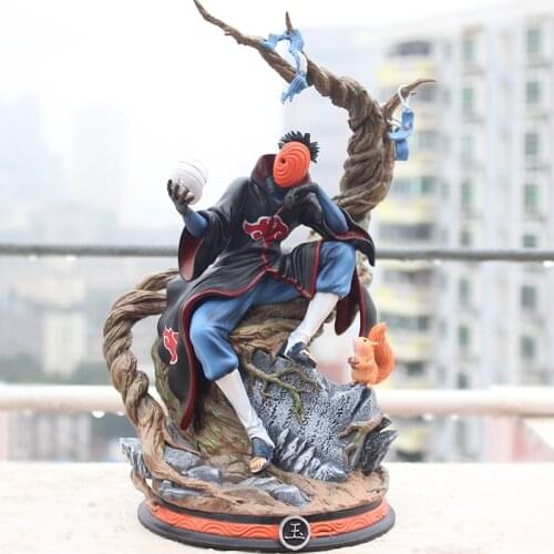 31cm Naruto Anime Action Figures Akatsuki Tobi Gk Model Statue Obito Pvc Collection Decorative Ornaments Children Holiday Gifts