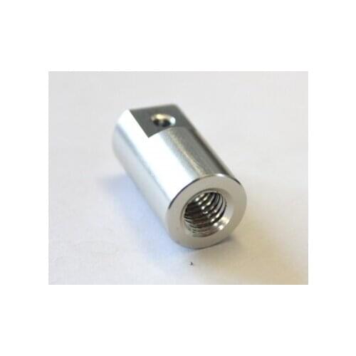 Funssor 2pcs*aluminum alloy Z-axis Motor coupling M5 Thread and 5mm bore for NEMA17 steeper motor Reprap CNC mill parts