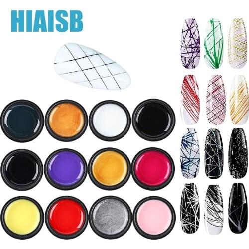8ml Nails Art Spider Gel 12 Colors Manicure Painting Design DIY UV Gel Nail Polish Art Pulling Line Silk Drawing Decoration