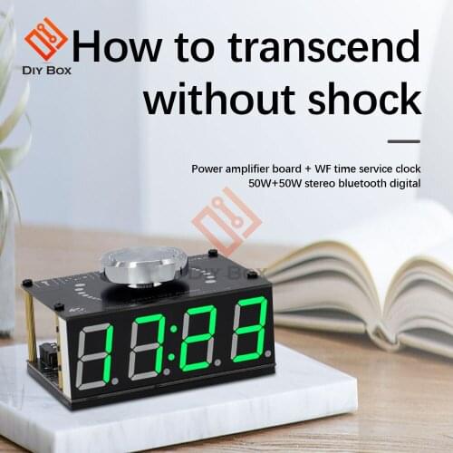 HIFI 50W+50W Stereo Bluetooth 5.0 Digital Power Amplifier Board Module With WIFI Timing Clock XY-W50L With Fashion Sense