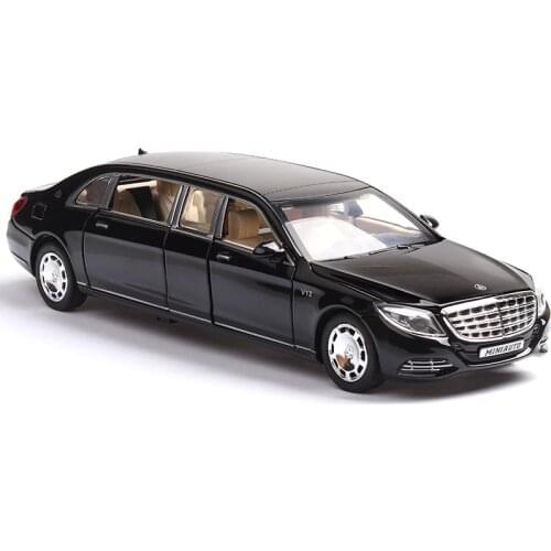 1:32 Toy Car Maybach S650 Extended edition Metal Toy Alloy Car Diecasts & Toy Vehicles Car Model light sound Toys For Children