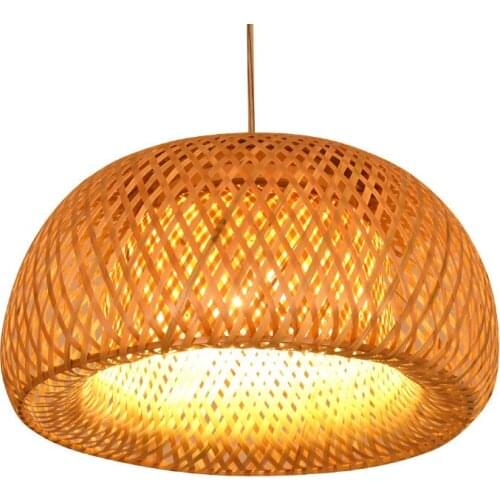 Creative Bamboo Weaving Tatami Kitchen Hanging Lamps Morden Living Room Pendant Hotel Lights Corridor Home Decor Pendant Lights
