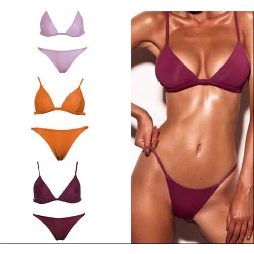 Meihuida Swimwear Women Bikini Women Tankini Bikini Set Sexy Monokini Push-up Bra Bandage Swimsuit Triangle Beach Swimwear S-L