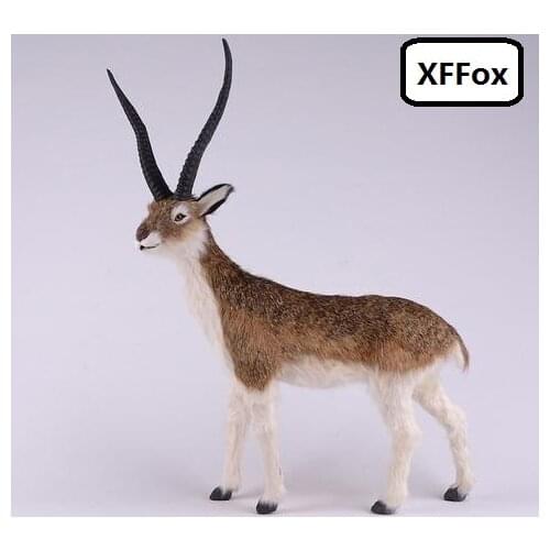 New simulation antelope model polyethylene&furs real life cute antelope doll gift about 31x43cm xf2099