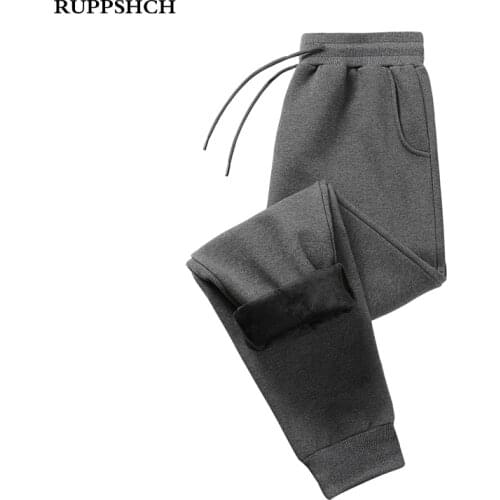 2021 Autumn Winter New Fleece Pants Men Casual Thickened Warm Loose Trend Oversized Pants Men Plus Size Fleece Pencil Pants 8XL