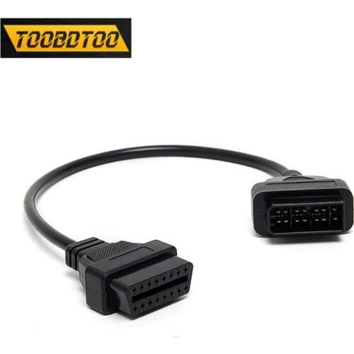 New 14 Pin For Nissan Works With All For Nissan Cars to OBD OBD2 16Pin Female Connector Cable For Nissan 14Pin Adapter Converter