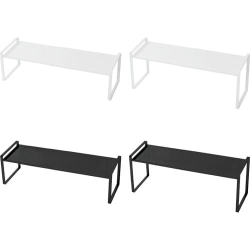 Cabinet Shelf Organizer Storage Rack for Home Cup Bottle Pot Metal Plate