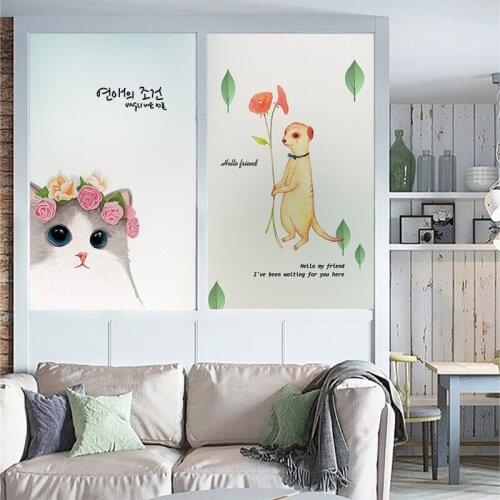 Bathroom bathroom anti-peeping and anti-exhaust bedroom balcony sliding door transparent and opaque electrostatic frosted glass