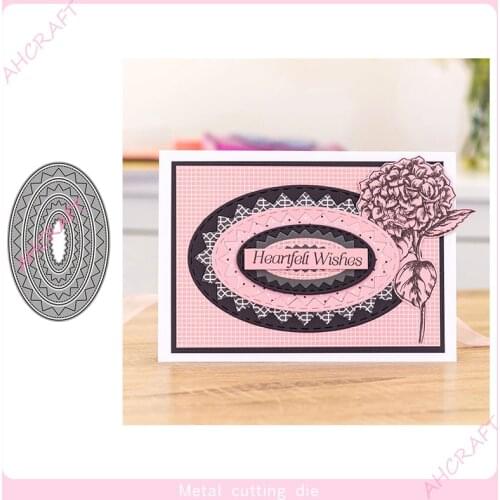 Pattern Border Frame Metal Cutting Dies for DIY Scrapbooking Photo Album Decorative Embossing PaperCard Crafts Die2021