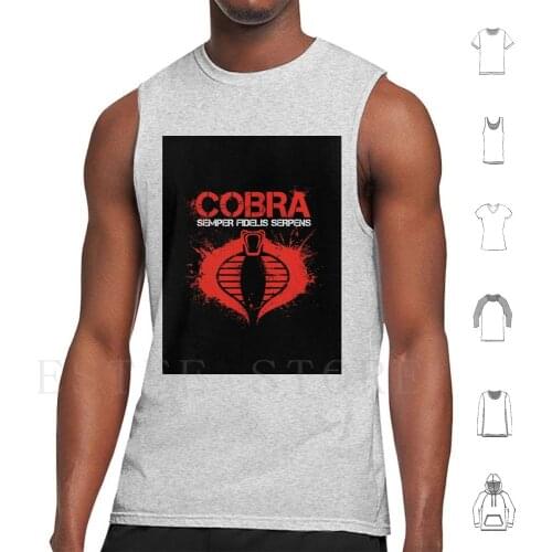 - Semper Fidelis Serpens Tank Tops Vest Dustbrain Dustbrain Design Gi Joe Yo Joe Cartoon 80S Tv Army Toys Commander Snake