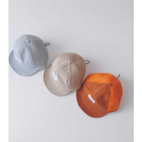 1 2 3 Years Old Baby Hat Summer Fast Dry Net Hat Fashion Breathable Letter Baseball Hat Children Sun Hat Toddler Boys Cap