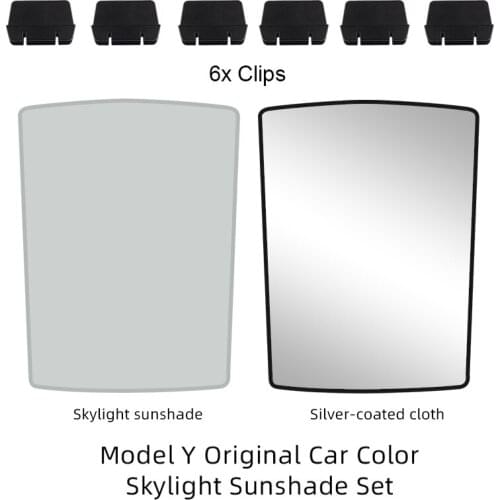 For Tesla Model Y Car Sunroof Sunshade Net Auto Accessories Skylight Protective Cover UV Heat Sun Shade Insulation Blind Shading