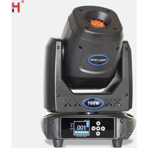 Led 100W Spot Moving Head DMX Light Lyre Gobo Projector Rotating Lighting Good For Dj Party Mobile Light