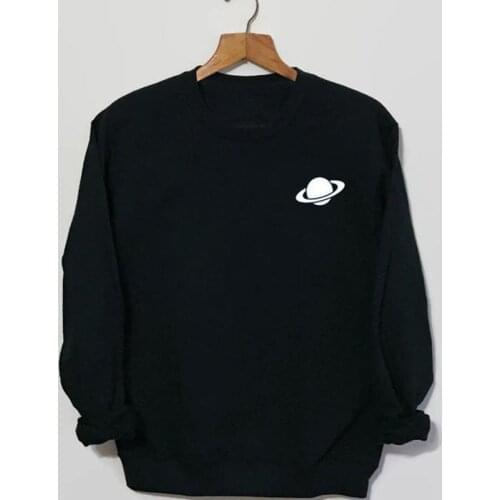 Sweatshirts Clothing Female 90s Grunge Womens Hoodies Harajuku Clothes Planet Space Sweatshirt Women Tumblr Crewneck