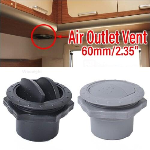 Wooeight 60mm 2.35" Universal Round A/C Air Outlet Vent for RV Bus Boat Yacht Auto Air Conditioner Rotating Ventilation Outlet