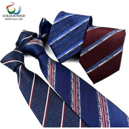 Jacquard Striped Ties For Men Women Caramel Color Tie 8CM Gravata Classic Navy Stripe Mens Neckties For Party Wedding Groom Ties