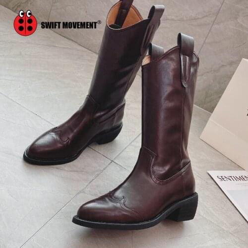 Slip-On women Boots fashion Short Boots platform shoes Comfortable Back zipper Pointed toe Ladies boots Autumn