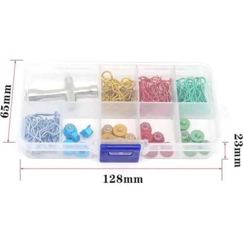 101/set Metal RC Body Shell R Shape Clips ,M4 Nut & Sleeve Wrench for 1:10 1:12 Nitro Electric RC Model Car Buggy Accs Parts