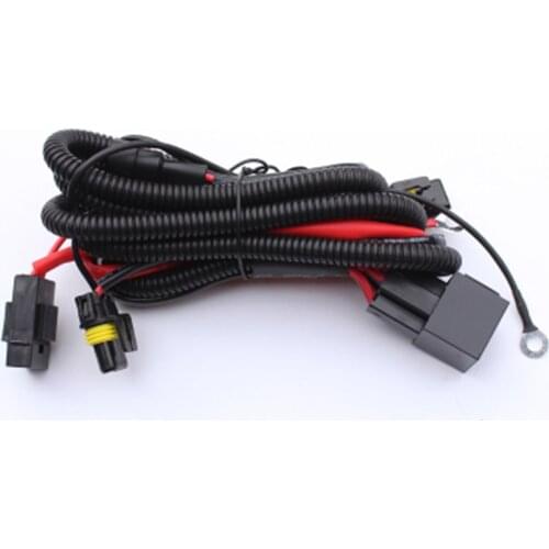 12V 40A 60A Car HID Xenon Kit Relay Wiring Harness For 75W 100W Single Beam Bulb H7 H11 9005 HID Relay Harness