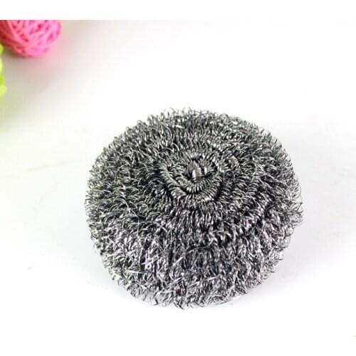 2pcs Stainless Steel Scourer Wire Dish Pot Kitchen Cleaning Ball Washing Dishes Scrubbers Pan Bowl Cleaner Kitchen Accessories