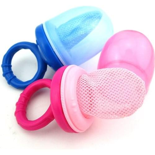 500Pcs/Lot Baby Food Fruit Vegetable Feeder Safety Chew Juicer Feeding Tool