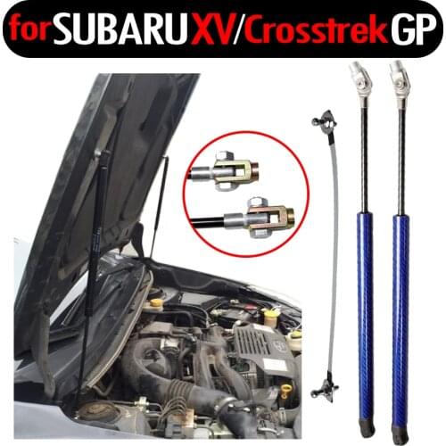 Car Styling Front Hood Bonnet Modify Gas Struts Lift Support Shock Damper for Subaru XV 2011-2017 Absorber Carbon Fiber