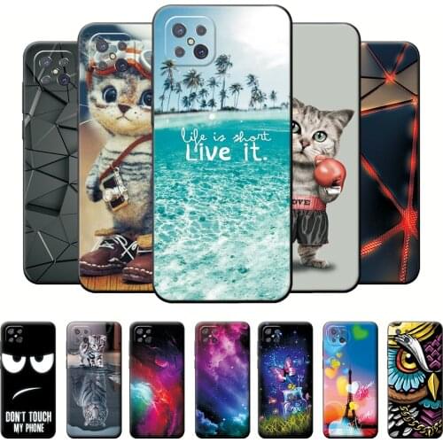 Case For Oppo Reno 4Z 5G Silicone 6.57 inch Soft TPU Phone Cover For Oppo Reno 4Z 5G Cover Cool Cat Wolf Protective Case Bumper