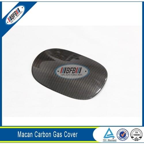 Carbon Fiber Fuel Tank Cover Decorative Panel Tank Covers For Macan 2014 Up