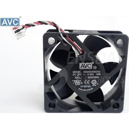 For AVC DS05020B24U DC 24V 0.3A cpu cooler heatsink axial Cooling Fan 5020 50x50x20 5cm