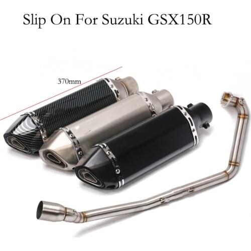 For Suzuki GSX150R GSXR150 GSX-S150 GSX S150 Motorcycle GP Exhaust Full System Front Mid Pipe Link Muffler With DB Killer