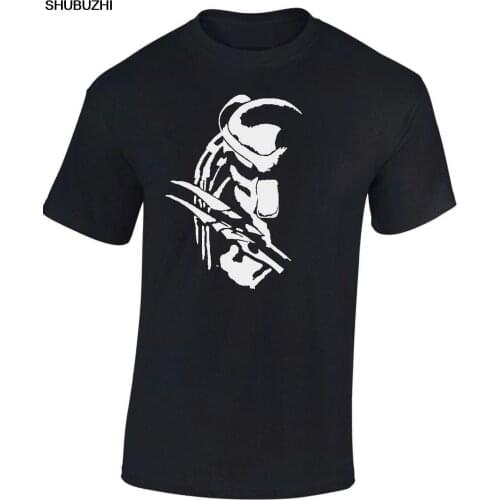 PREDATOR Alien T Shirt 1990s Classic Sci Fi Flim Arnie Mens T-shirt cotton men t-shirts bigger size 4XL 5XL