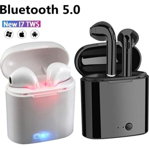 I7-S Wireless Headphone Bluetooth Earphones Waterproof Earpieces Sport Earbuds For Huawei Iphone OPPO Xiaomi TWS Music Headset