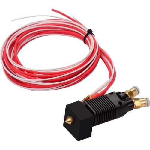 2 in 1 Component extruder hot end kit, 1.75mm 0.4mm Brass Nozzle, Suitable for CR10S PRO Creality Ender-3 3D Printer