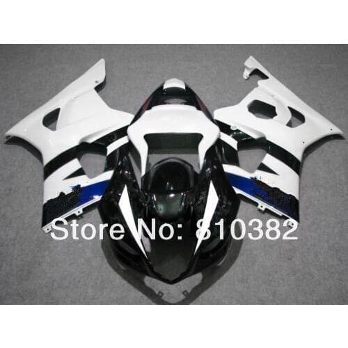 Motorcycle Fairing kit for GSXR1000 03 04 GSXR 1000 K3 2003 2004 white black Injection mold Fairings set SX10