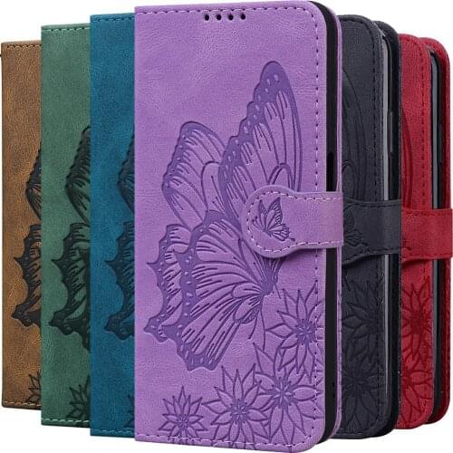 Etui Butterfly Leather Wallet Flip Case For Nokia 2.4 3.4 5.4 Phone Back Cover For iPhone 12 mini 11 Pro Max X XR XS Max Fundas