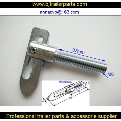 Anti Luce M8 x 37mm Drop Catch Tail Gate Fastener Trailer Horsebox Truck, Fasteners - Bolt-On Type, trailer parts