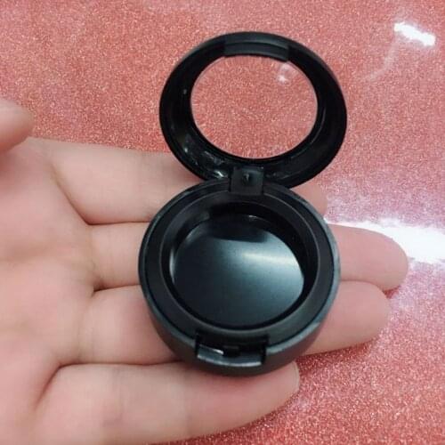 Round Shape Empty Eyeshadow Flip Case Pressed Powder Pigment Blusher Lipstick Packaging Box Cosmetic Makeup Container With Clear