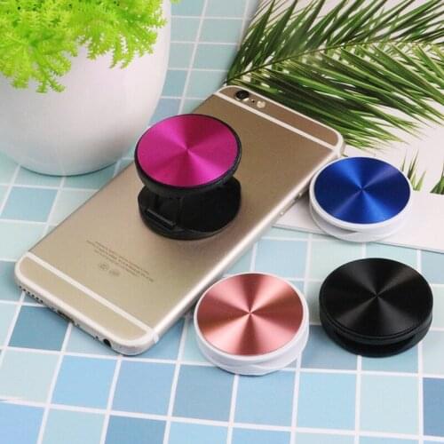 Metal Solid Color Phone Stand Round Phone Holder Mount Grip Easy While Anti-Fall And Strong Quality Universe Phone Grip