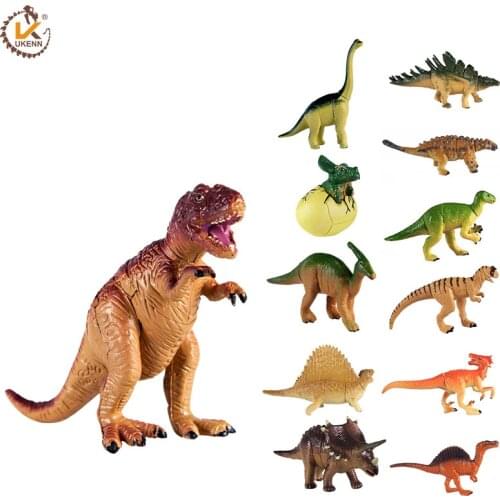 12pcs Assorted Mini 3D Dinosaur Figures Puzzles in Egg for Kids Toys