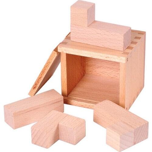 Desk Novalty BOX Cubes Puzzle IQ Test Mind Game Brain Teaser Puzzles for Adults and Kids