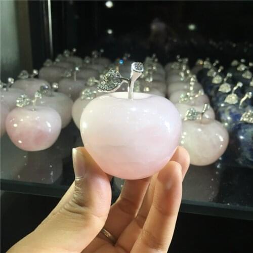 Natural stones and minerals apple healing crystals as Christmas gifts for home&party&car decoration wholesale