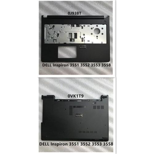 New For DELL Inspiron 15 3551 3552 3553 3558 Upper Top Cover Bottom Lower Case Laptop Shell 0J938T 0HNC42 0VK1T9